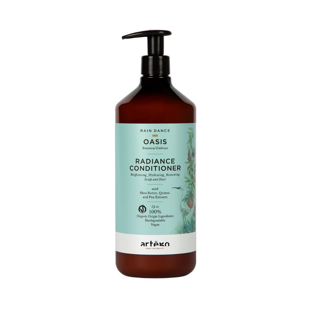 Balsam profesional pentru strălucirea părului Oasis Radiance Conditioner RAIN DANCE 1000ml cu efect revitalizant și hidratant 1 Balsam profesional pentru strălucirea părului