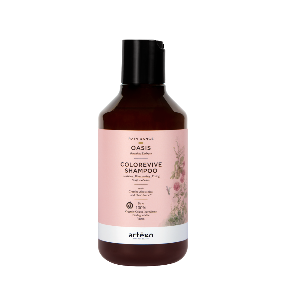 Șampon profesional pentru păr vopsit Oasis Colorevive Shampoo RAIN DANCE 300ml pentru protecția culorii 1 Șampon profesional pentru păr vopsit Rain Dance