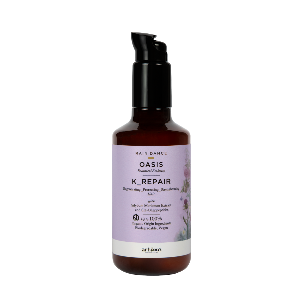 Tratament profesional pentru păr deteriorat Oasis K-Repair RAIN DANCE 200ml leave-in pentru reparare intensă 1 Tratament profesional pentru păr deteriorat