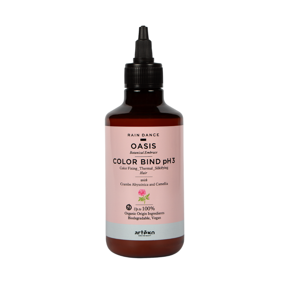Tratament profesional pentru păr vopsit Oasis Color Bind pH3 RAIN DANCE 200ml pentru protecția culorii 1 Tratament profesional pentru păr vopsit