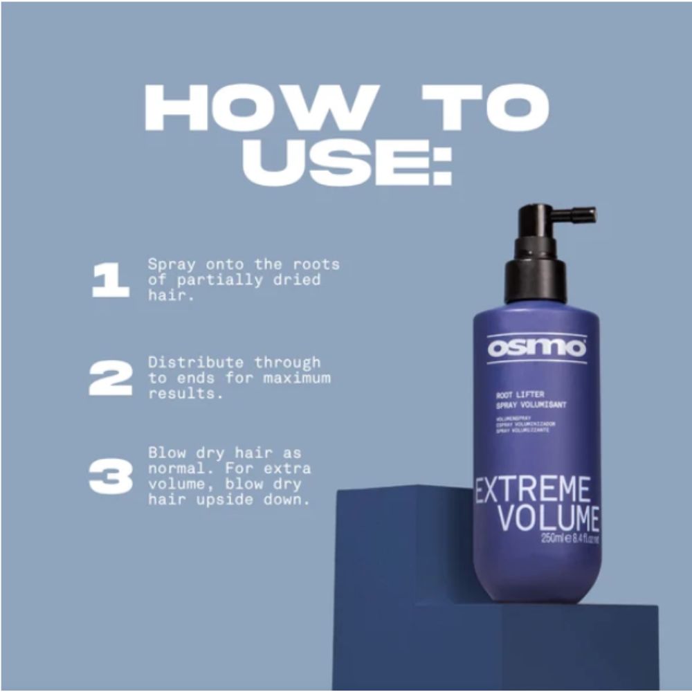 Spray pentru volum de la rădăcină Extreme Volume OSMO 250 ml 3 Spray pentru volum de la rădăcină Extreme Volume OSMO 250 ml - imagine 3