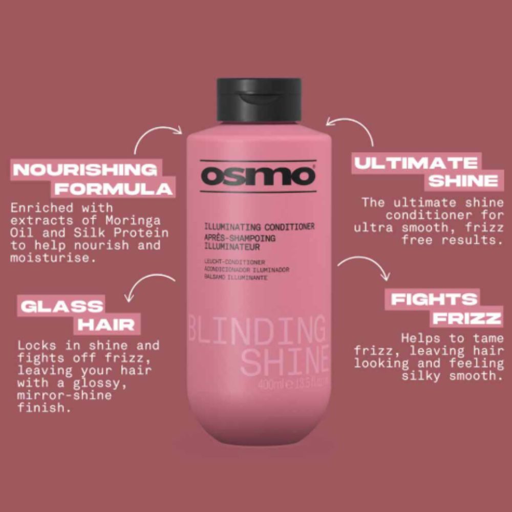Balsam profesional iluminator Blinding Shine OSMO 400 ml 2 Balsam profesional iluminator Blinding Shine OSMO 400 ml - imagine 2