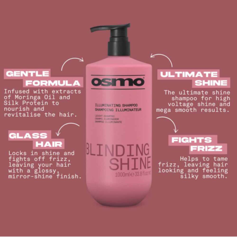 Șampon profesional iluminator Blinding Shine OSMO 400 ml 3 Șampon profesional iluminator Blinding Shine OSMO 400 ml - imagine 3